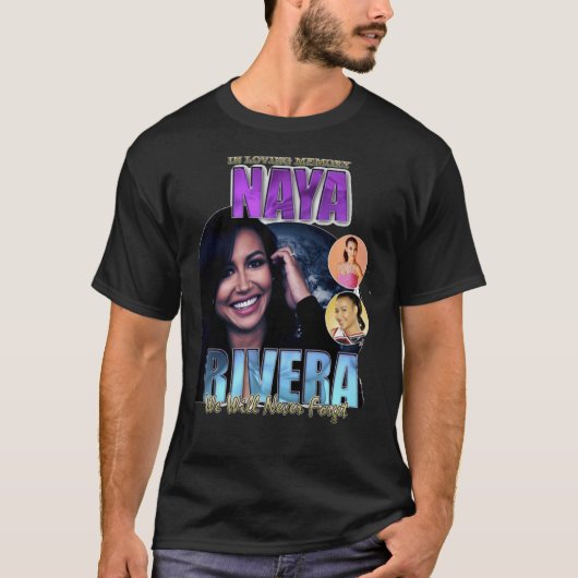 Naya Rivera Rest the Peace RIP Memorial Gift T-shirt (Voorkant)