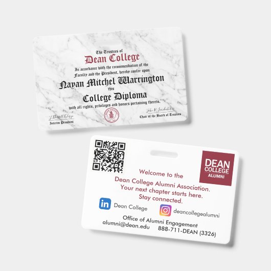 Nayan Mitchel Warrington Badge (Voor- en achterkant)