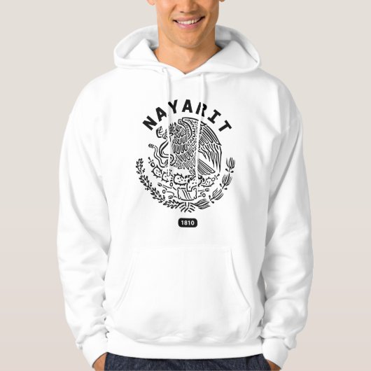 NAYARIT MEXICO Hooded Sweatshirt (Voorkant)