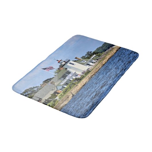 Nayatt Point Lighthouse, Rhode Island Bath Mat (Gekanteld)