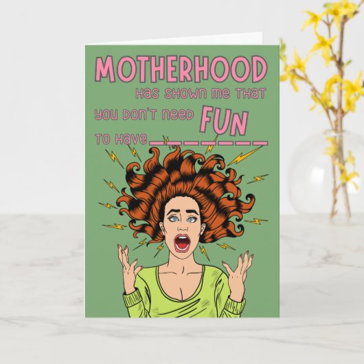 N'ayez pas besoin de vous amuser pour... Carte Fêt (Fleur jaune)