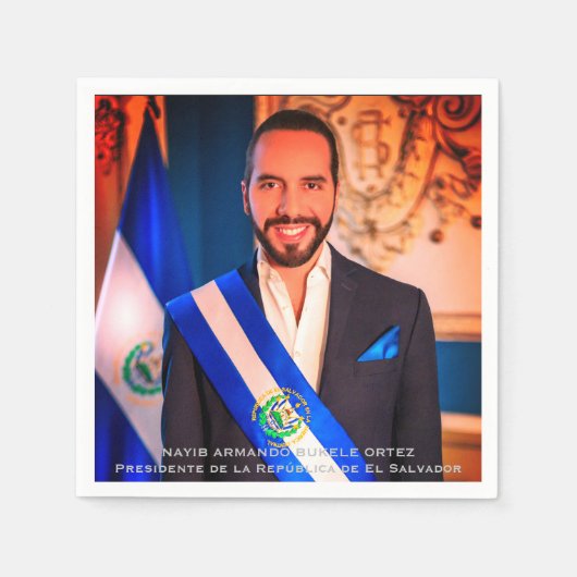 Nayib Bukele, President van El Salvador Servet (Voorkant)