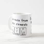 Nayla tasse de nom de table périodique (Devant gauche)