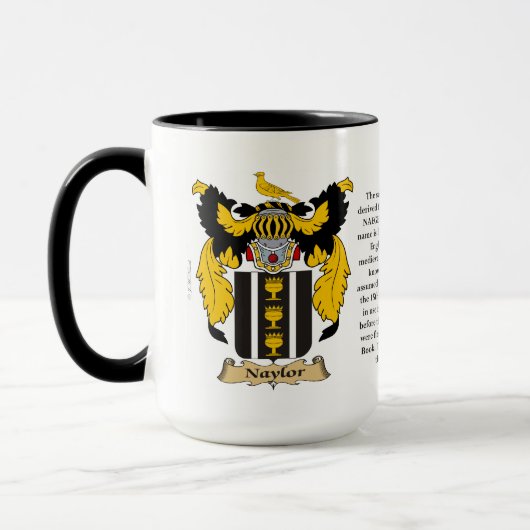 Naylor gezinskolf van wapens mok (Links)