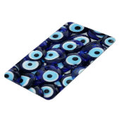 Nazar Amulets Evil Eye Stones Blue Pattern Magneet (Linkerzijde)