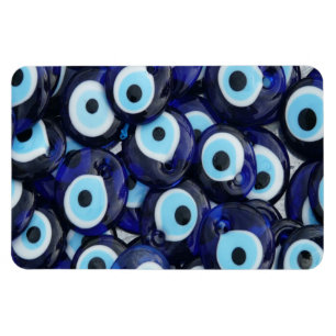 Nazar Amulets Evil Eye Stones Blue Pattern Magneet