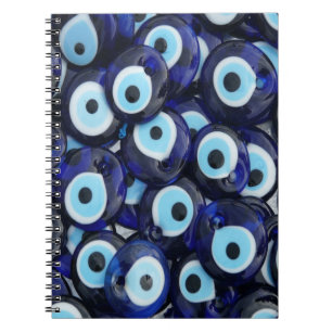 Nazar Amulets Evil Eye Stones Blue Pattern Notitieboek
