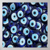 Nazar Amulets Evil Eye Stones Blue Pattern Poster (Voorkant)