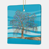 Nazar Charm Tree Keramisch Ornament (Links)