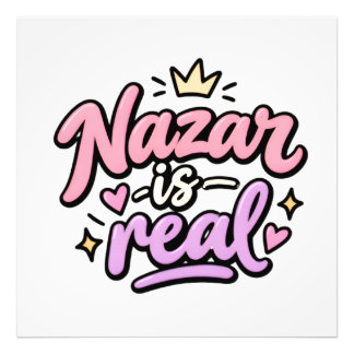 Nazar est un véritable poster de typographie rose