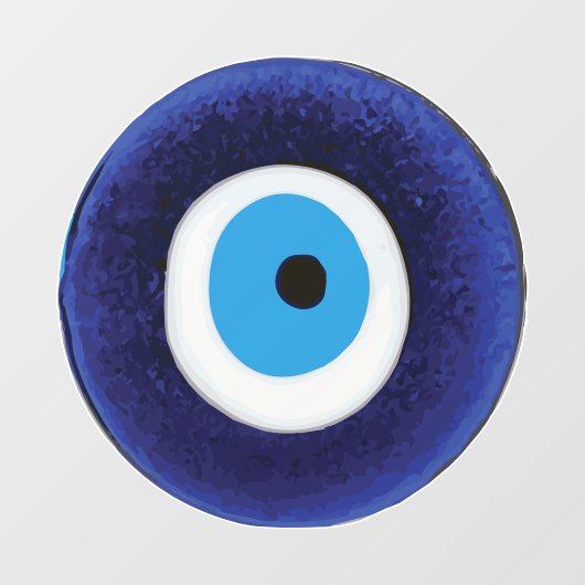 Nazar Evil Eye Protection Amulet Blue Beeldsymbool Raamsticker (Vel)