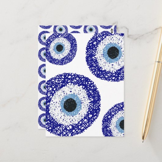 Nazar oog briefkaart (Voorkant / Achterkant in situ)