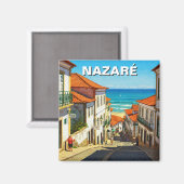 Nazare Portugal Magneet (Voorkant / Achterkant)
