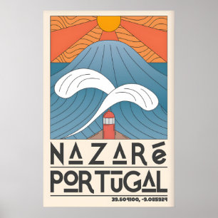 Nazare Portugal Ocean Impression - Vague Minimalis