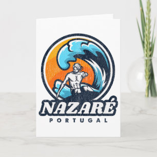 Nazare Portugal Surfcompetitie Vintage Surf S Kaart