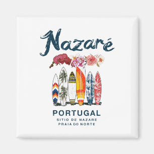Nazare Portugal Vintage Surfen _4 Magneet