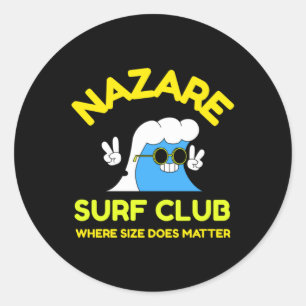 Nazare Surf Club Waar Grootte Doet. Sticker