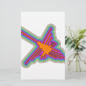 Nazca Hummingbird Peru Drawing Briefpapier (Staand voorkant)