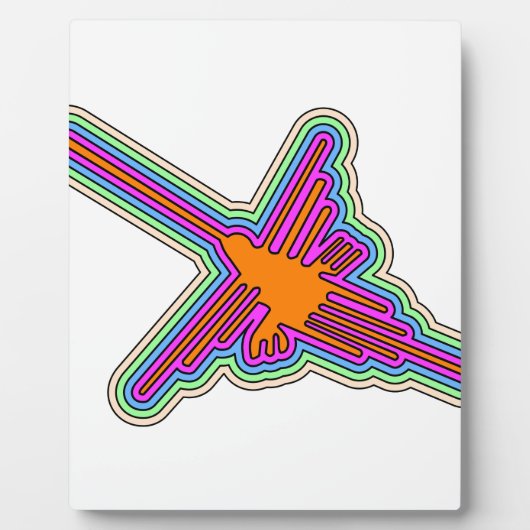 Nazca Hummingbird Peru Drawing Fotoplaat (Voorkant)