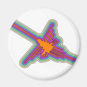 Nazca Hummingbird Peru Drawing Magneet