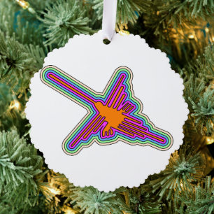 Nazca Hummingbird Peru Drawing Ornament Kaart