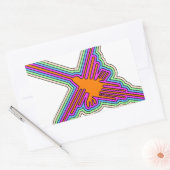 Nazca Hummingbird Peru Drawing Rechthoekige Sticker (Envelop)