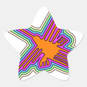 Nazca Hummingbird Peru Drawing Ster Sticker