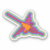 Nazca Hummingbird Peru Drawing Sticker (Voorkant)