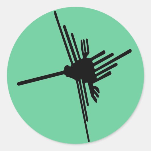 Nazca Hummingbird sticker (Voorkant)