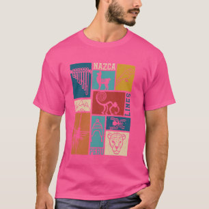Nazca-lijnen - Peru Geoglief Aap Astronaut Spin T-shirt