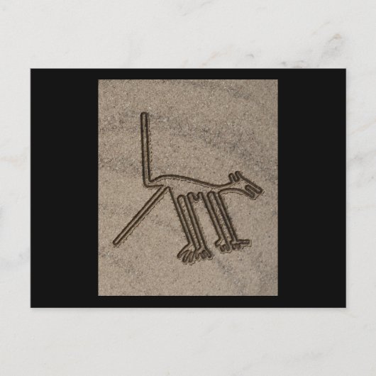 NAZCA LINES DOG NAZCA LINES ART Geoglyphs Ancient Briefkaart (Voorkant)