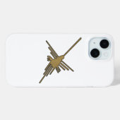 Nazca Lines Hummingbird Faux Borduurwerk Print Case-Mate iPhone Case (Achterkant (horizontaal))