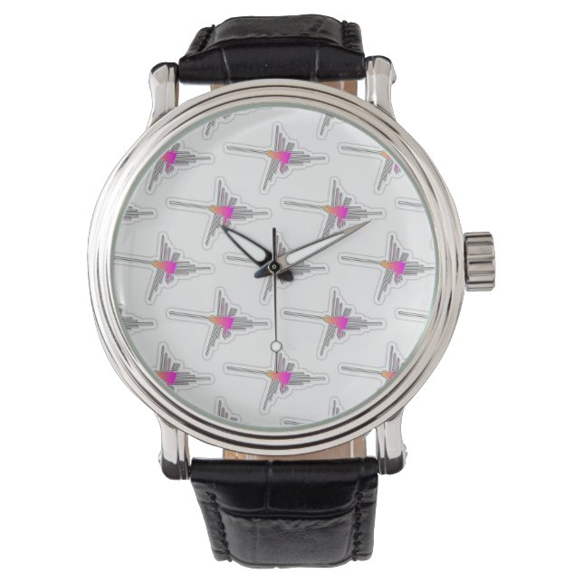Nazca Lines Hummingbird Horloge (Voorkant)