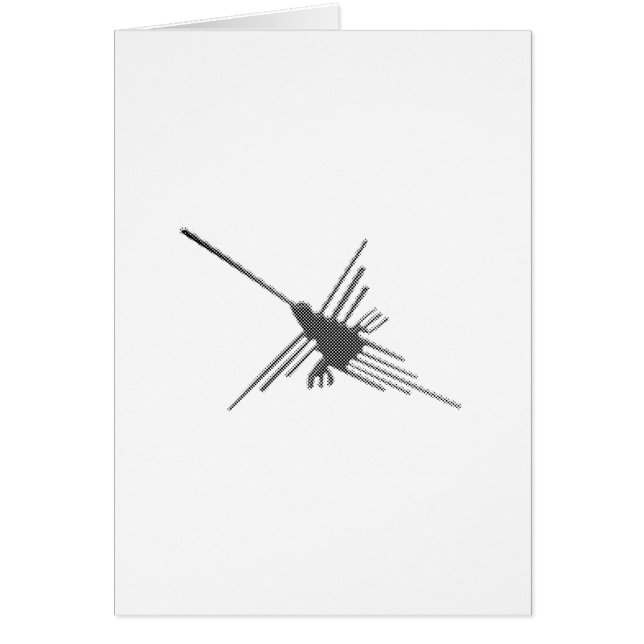 Nazca Lines Hummingbird Newsprint (Voorkant)