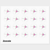 Nazca Lines Hummingbird Ronde Sticker (Vel)
