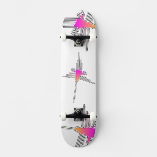 Nazca Lines Hummingbird Skateboard (Voorkant)