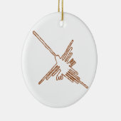 Nazca Lines Hummingbird Sketch Keramisch Ornament (Rechts)