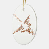 Nazca Lines Hummingbird Sketch Keramisch Ornament (Links)