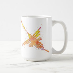 Nazca Lines Hummingbird Waterverf Print Koffiemok