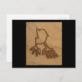 NAZCA LINES MANOS HANDS NAZCA LINES ART Geoglyphs Briefkaart (Voorkant / Achterkant)