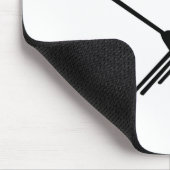 Nazca peru Hummingbird met gebogen tekst Muismat (Hoek)