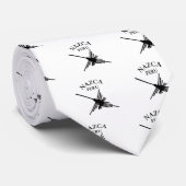 Nazca peru Hummingbird met gebogen tekst Stropdas (Opgerold)