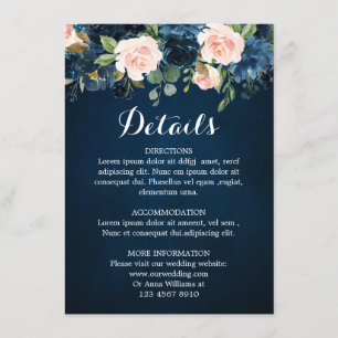 Nazeblauw Blush roze roze roodroodbruin details Informatiekaartje