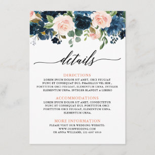 Nazeblauw Blush roze roze roodroodbruin details Informatiekaartje