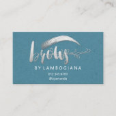 Nazorg instructies Brow Microblading Blue Grey Visitekaartje (Voorkant)