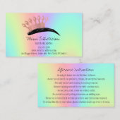 Nazorginstructies Eyebrow Crown Roos Holograp Visitekaartje (Voorkant / Achterkant)