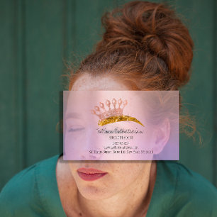 Nazorginstructies Eyebrow Crown Roos Paars  Visitekaartje