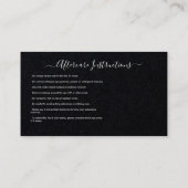 Nazorginstructies Eyebrow Ros Microblade Logo Visitekaartje (Achterkant)