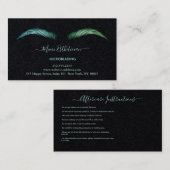 Nazorginstructies Eyebrow Ros Microblade Logo Visitekaartje (Voorkant / Achterkant)