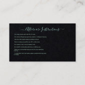 Nazorginstructies Eyebrow Ros Microblade Logo Visitekaartje (Achterkant)